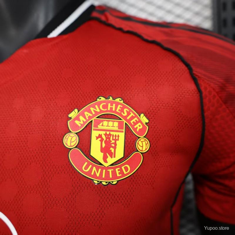 Version 25/26 Manchester United Long Sleeve Home Jersey