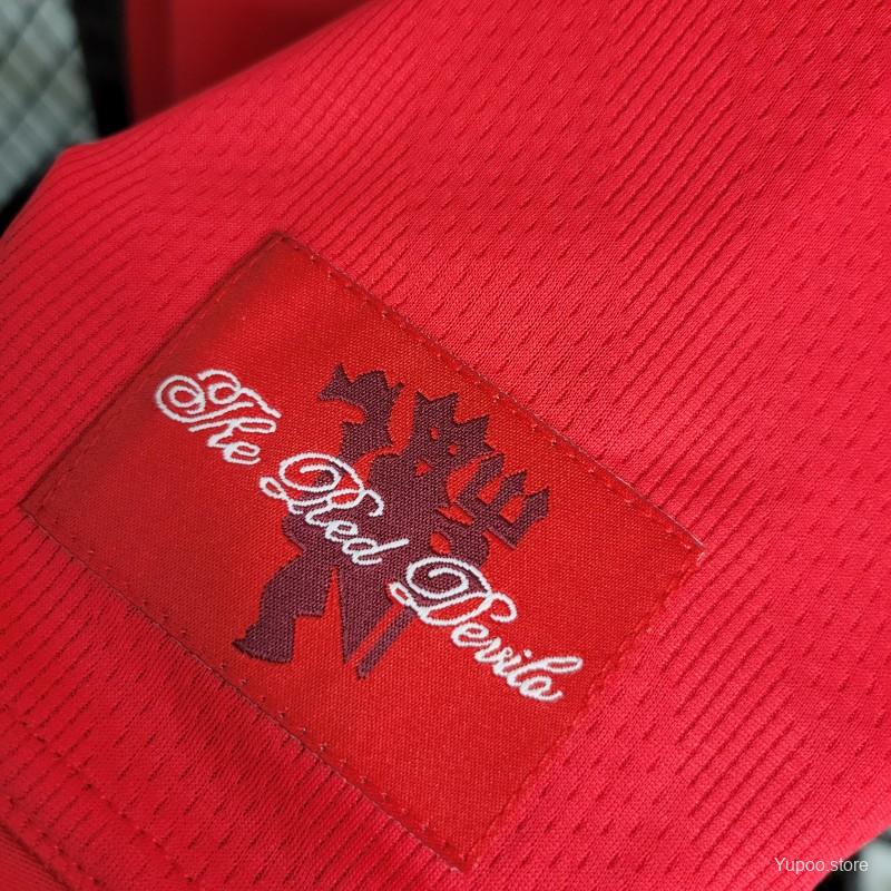 Retro 07-08 Manchester United Champions League Version Home Jersey