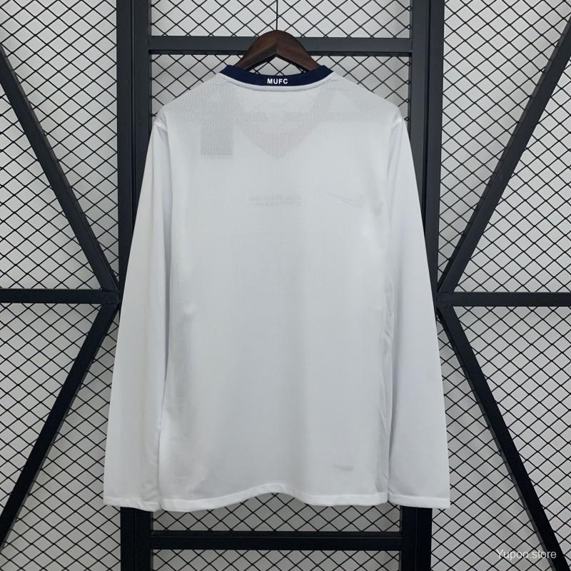 Long Sleeve 08/09 Retro Manchester United Champions League Away Edition Jersey