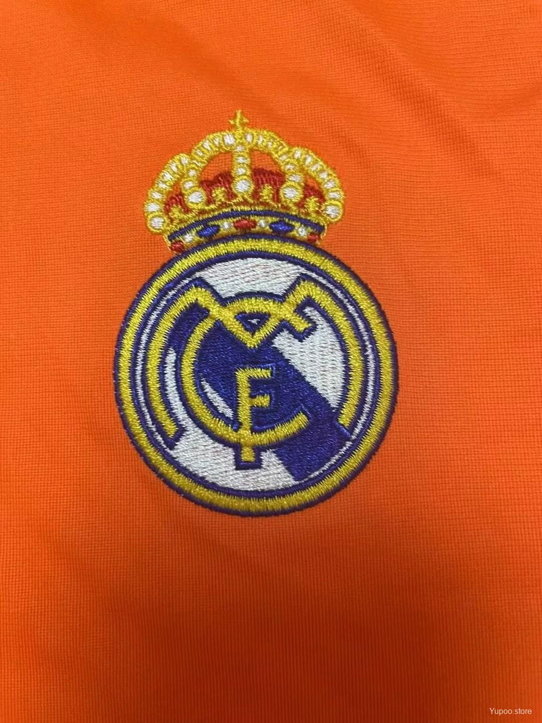 Retro 13/14 Real Madrid Third Orange Long Sleeve Jersey