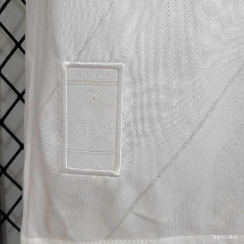 Retro Long Sleeve 17/18 Real Madrid Home Jersey