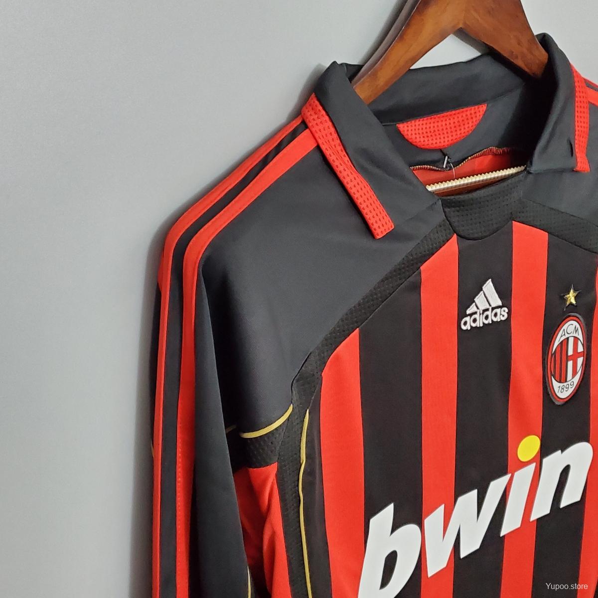 Retro 06/07 AC Milan Long sleeve Home