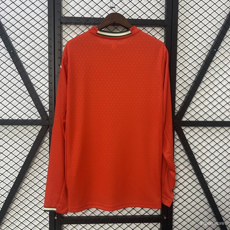 2025 Portugal Home Jersey Long Sleeve