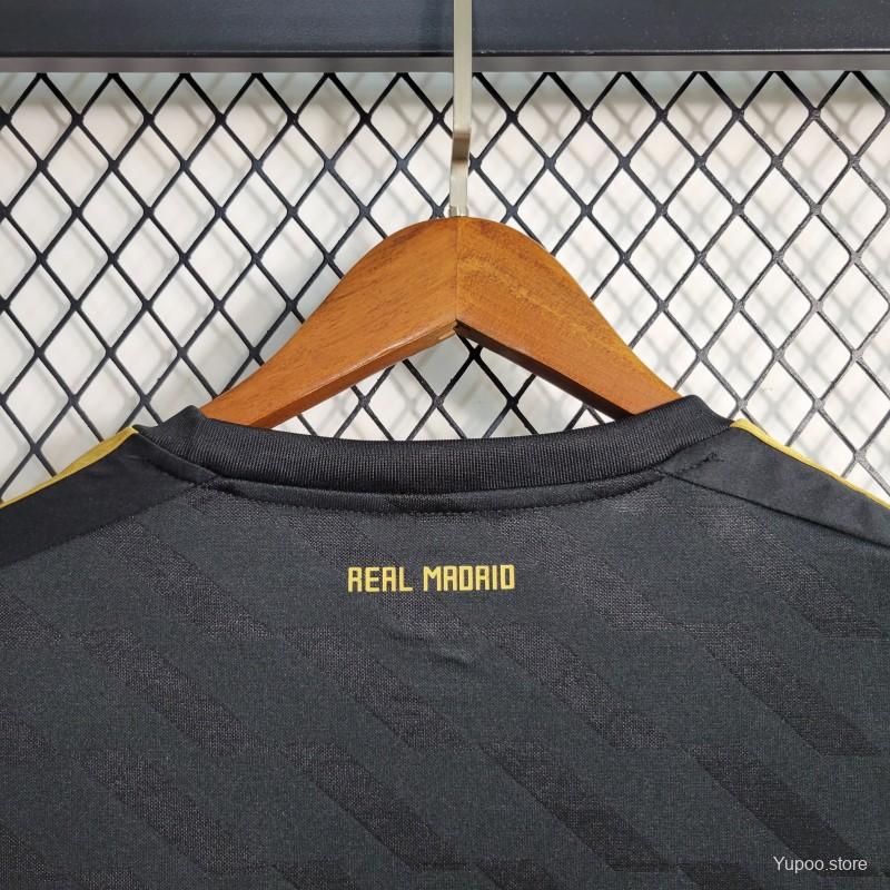 2012 Real Madrid black long sleeves Soccer Jersey