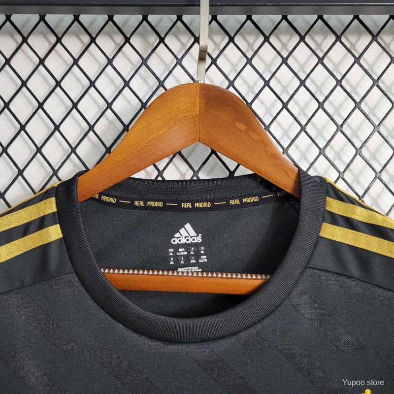 2012 Real Madrid black long sleeves Soccer Jersey